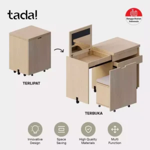 TADA Glamstation - Meja Rias Lipat Multifungsi