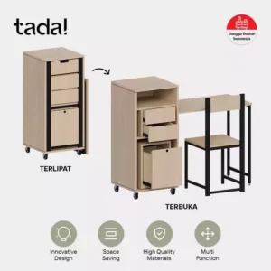 TADA Multitasker - Meja Kerja Lipat Multifungsi